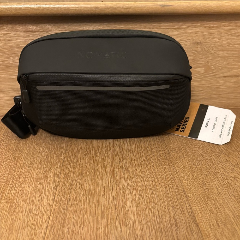 Nomatic Navigator Sling 1L Black NWT Minimal Travel Crossbody Bag Tech - Picture 2 of 8